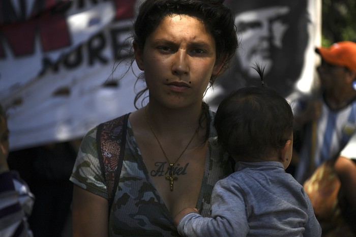 Protestas en el Centro de Buenos Aires (archivo, noviembre de 2018).
 · Foto: Eitan Abramovich, AFP