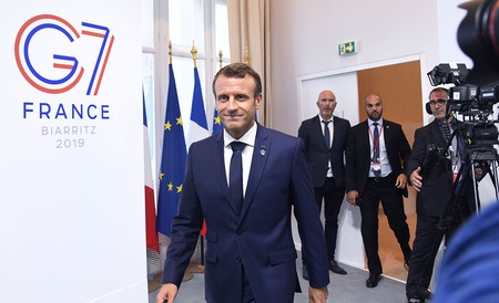 Emmanuel Macron, presidente de Francia, llega a una conferencia de prensa, ayer, en Biarritz, Francia.
· Foto: Bertrand Guay, AFP Emmanuel Macron, presidente de Francia, llega a una conferencia de prensa, ayer, en Biarritz, Francia.
· Foto: Bertrand Guay, AFP