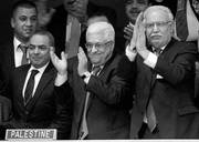  El presidente de la Autoridad Nacional Palestina (ANP), Mahmud Abbas y sus delegados celebran  la decisión de la Asamblea General de la ONU de reconocer a la ANP como un Estado observador no miembro, en Nueva York. / foto: