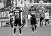Julián Perujo y Fernando Arismendi, de Sud América, festejan el segundo gol a Nacional
el sábado en el Parque Central. Foto: Santiago Mazzarovich Julián Perujo y Fernando Arismendi, de Sud América, festejan el segundo gol a Nacional
el sábado en el Parque Central. Foto: Santiago Mazzarovich