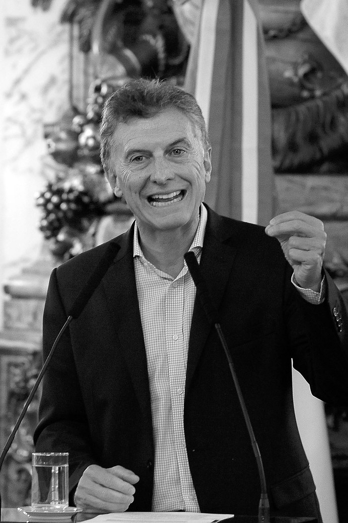 Mauricio Macri, ayer, en la Casa Rosada, en Buenos Aires.
Foto:Gustavo Amarillee, Efe