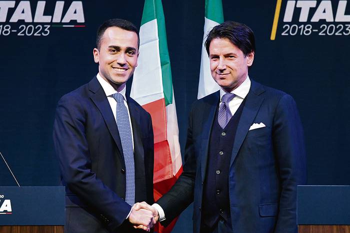 Luigi Di Maio y Giuseppe Conte.
 · Foto: Filippo Momteforte