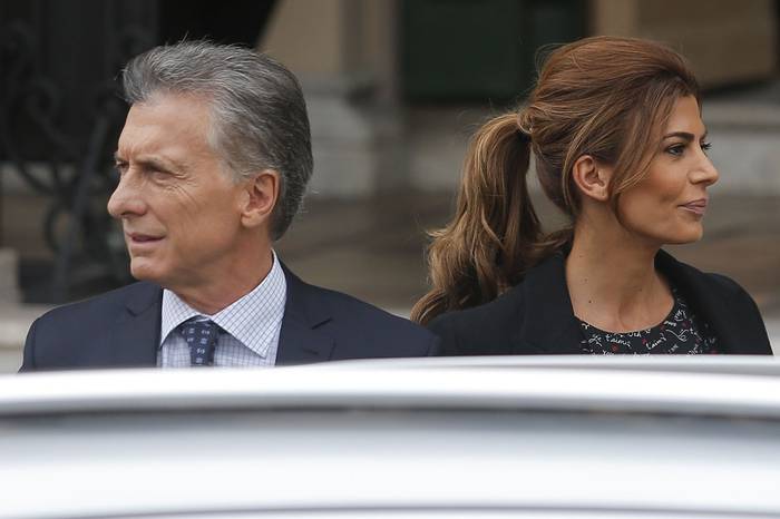 Mauricio Macri, presidente de Argentina, y su esposa, Juliana Awada, en Córdoba, Argentina, el 27 de marzo. · Foto: Diego Lima