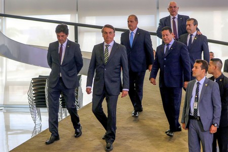 Jair Bolsonaro, ayer, en Brasilia. · Foto: Wilson Dias, Abr Jair Bolsonaro, ayer, en Brasilia. · Foto: Wilson Dias, Abr