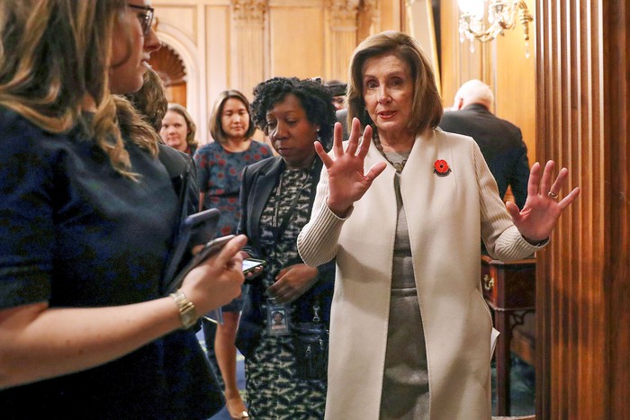 Nancy Pelosi, presidenta de la Cámara de Representantes de Estados Unidos, ayer, en Washington.

 · Foto: Chip Somodevilla, Getty Images, AFP