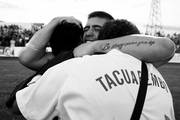 Octavio Siqueira, autor del gol de la victoria y goleador de la Copa de Selecciones 2014, ayer después del final del encuentro ante Salto, en el estadio Ernesto Dickinson de la capital salteña. / Foto: Sandro Pereyra