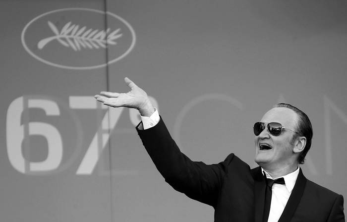 El director de cine estdounidense Quentin Tarantino cuando llegaba a la proyección del filme Per un pugno di dollari (Por un puñado de dólares) durante el 67º Festival de Cine en Cannes (Francia). / Foto: Guillaume Horcajuelo, Efe (archivo, mayo de 2014)