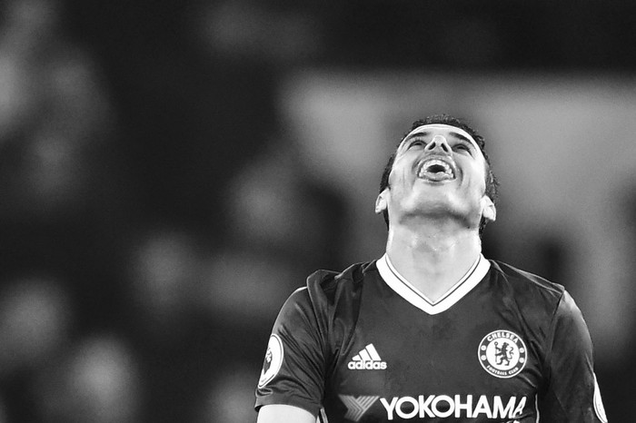 Pedro, de Chelsea, celebra su tercer gol frente a Bournemouth, en el estadio Stamford Bridge de Londres. Foto: Glyn Kirk, Afp