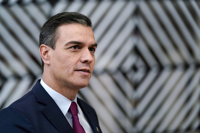 Pedro Sánchez, el 12 de diciembre, en Bruselas.

 · Foto: Kenzo Tribouillard / AFP