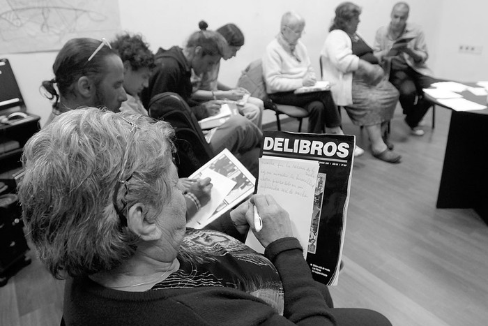 Taller literario en el Espacio Cultural Urbano. Foto: Sandro Pereyra (archivo, setiembre de 2014)