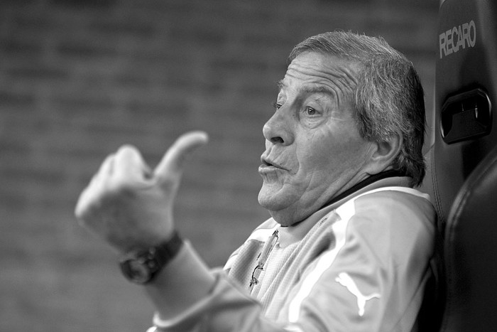 Óscar Washington Tabárez. Foto: Iván Franco (archivo, abril de 2014)