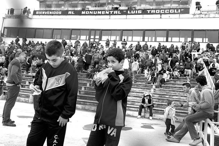 Estadio Luis Tróccoli, el domingo. Foto: Pablo Vignali