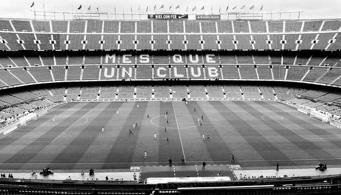 Estadio Camp Nou, en Barcelona. Foto: José Jordan, AFP (archivo, octubre 2017)