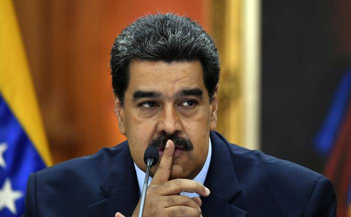 Nicolás Maduro, ayer, en el palacio presidencial de Miraflores, en Caracas, Venezuela.
 · Foto: Yuri Cortez / AFP