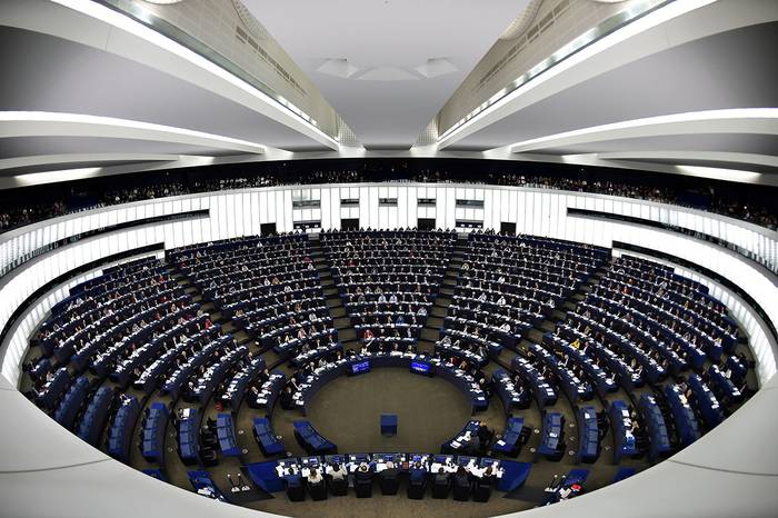 Sesión plenaria en el Parlamento Europeo, el 13 de febrero de 2019, en Estrasburgo, en el este de Francia.
 · Foto: Frederick Florin