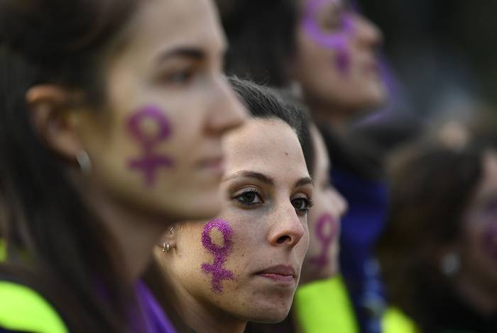 Manifestación por el Día Internacional de la Mujer, el 8 de marzo, en Madrid.

 · Foto: Gabriel Bouys, AFP