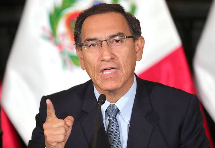 Martín Vizcarra, presidente peruano (archivo, octubre de 2018).
 · Foto: Ernesto Arias, EFE