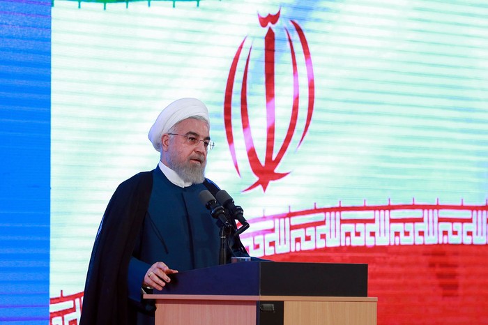 Hassan Rouhani, presidente de Irán, ayer, durante una ceremonia en Teherán.