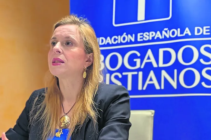 La presidenta de Abogados Cristianos, Polonia Castellanos. Foto: Redes Sociales de Abogados Cristianos.
