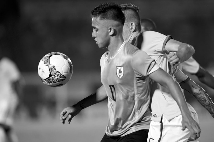 Franco Acosta, jugador de la selección sub 20 de Uruguay. Foto: Nicolás Celaya (archivo, enero de 2015)