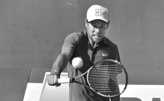 Marcel Felder, el miércoles, en el Carrasco Lawn Tennis. Foto: Federico Gutiérrez