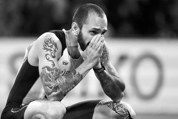 El turco Ramil Guliyev, después de ganar la final de 200 metros en el Campeonato Mundial de la IAAF 2017, ayer, en Londres. Foto: Jewel Samad, AFP