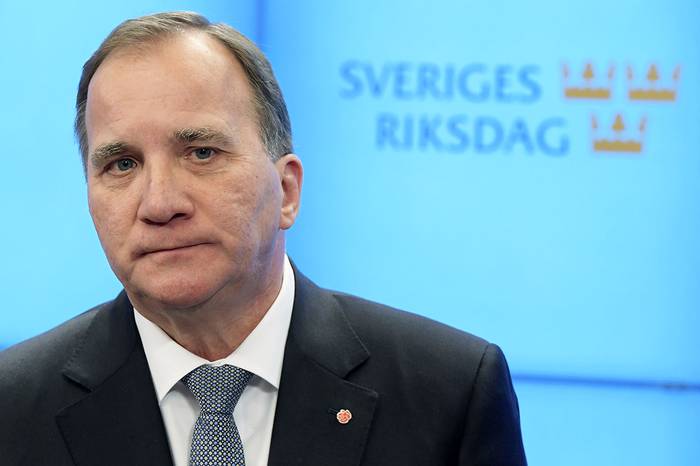 Stefan Lofven, primer ministro sueco, ayer, en el Parlamento, en Estocolmo.
 · Foto: anders Wiklund