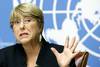 Michelle Bachelet, Alta Comisionada de las Naciones Unidas para los Derechos Humanos, ayer, durante una conferencia de prensa en la sede europea de las Naciones Unidas en Ginebra, Suiza.
Michelle Bachelet, Alta Comisionada de las Naciones Unidas para los Derechos Humanos, ayer, durante una conferencia de prensa en la sede europea de las Naciones Unidas en Ginebra, Suiza.