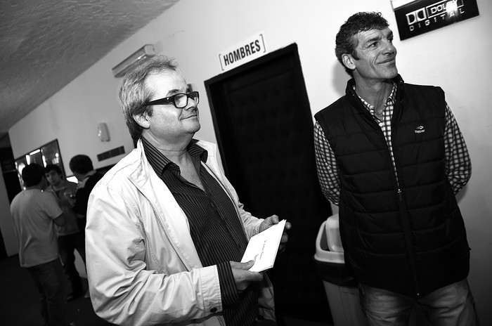 Gustavo Torena y Enrique Saravia, cuando presentaron las listas del Espacio Celeste.
• foto: nicolás celaya (archivo, octubre de 2014)