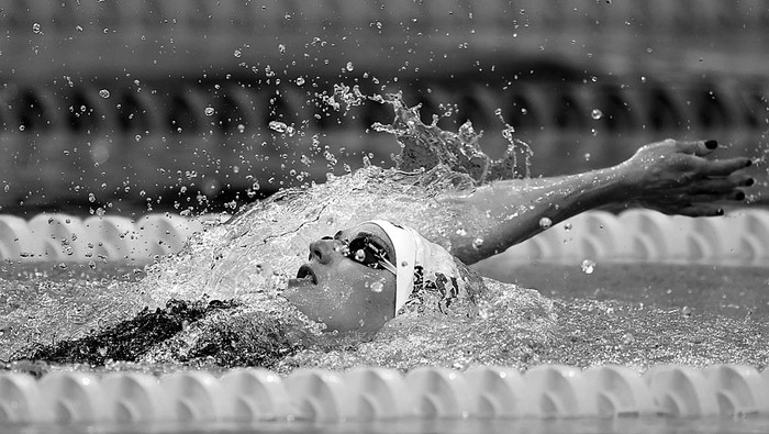 Katinka Hosszu, de Hungría, compite en la final de 400 metros durante el Campeonato Mundial FINA 2017, ayer, en Budapest. Foto: François Xavier Marit, AFP