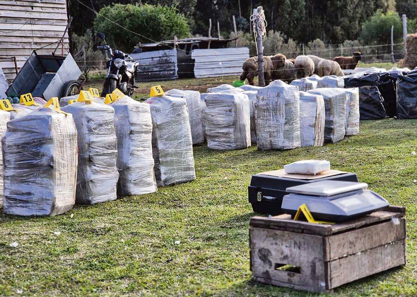 Cocaína incautada Punta Espinillo