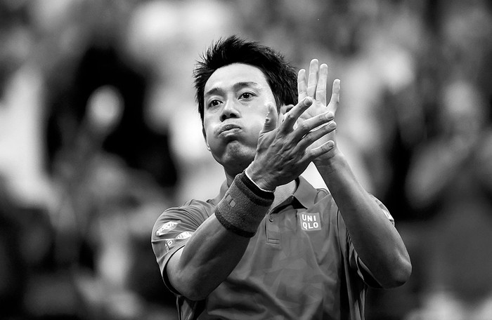 El japonés Kei Nishikori festeja el triunfo ante el británico Andy Murray, ayer en Nueva York. Foto: Jewel Samad, Afp El japonés Kei Nishikori festeja el triunfo ante el británico Andy Murray, ayer en Nueva York. Foto: Jewel Samad, Afp