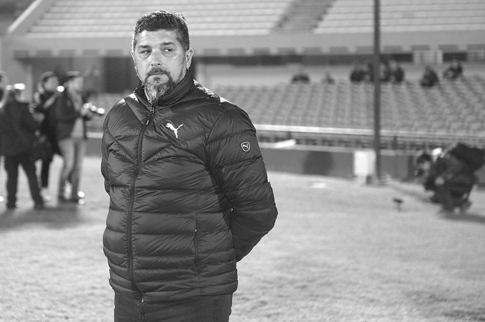 Leonardo Ramos, el lunes, en el estadio Centenario. Foto: Andrés Cuenca