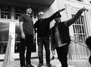 César Charlone, junto a Doug Liman (izq.) y Mark Little. Foto: Jason Roberts, Mena