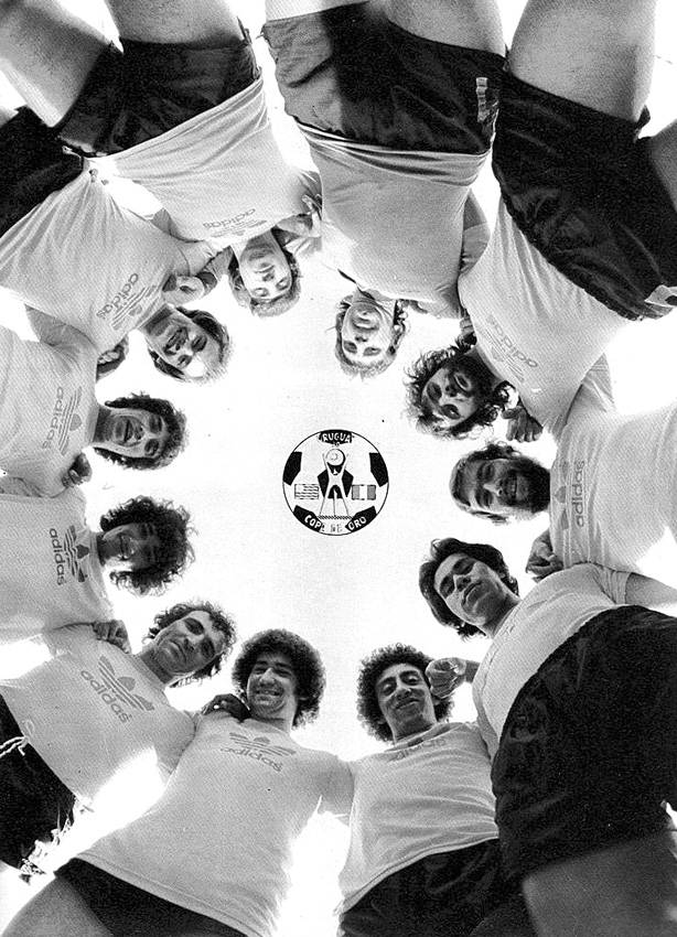 Los jugadores de la selección uruguaya de la Copa de Oro, de 1980-1981. / foto: gentileza de Coral Cine