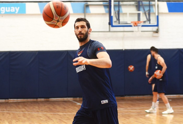 Nicolás Borsellino, ayer, durante el entrenamiento matutino.  · Foto: Pablo Vignali