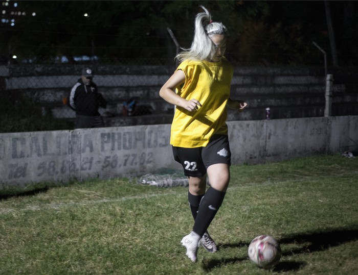 Entrenamiento en el parque Méndez Piana. · Foto: Natalia Rovira