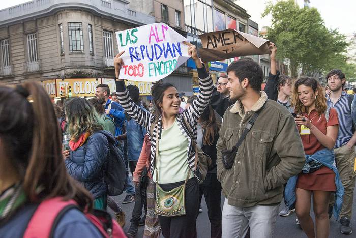 VII Marcha por Desmanicomialización, Salud Mental y Vida Digna, el miércoles, en 18 de Julio. · Foto: Andrés Cuenca