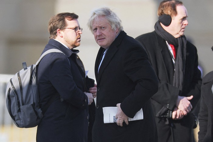 El ex primer ministro británico Boris Johnson cuando concurrió a la toma de posesión de Donald Trump, en el Capitolio el 20 de enero de 2025. · Foto: Joe Raedle, Getty Images, AFP