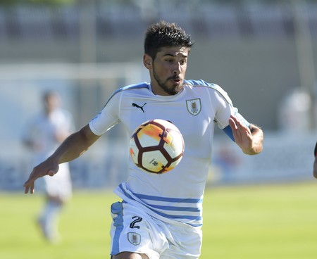 Bruno Méndez, durante el partido despedida de la selección sub 20, previo al Sudamericano de la categoría en Perú (archivo, enero de 2019). · Foto: Sandro Pereyra Bruno Méndez, durante el partido despedida de la selección sub 20, previo al Sudamericano de la categoría en Perú (archivo, enero de 2019). · Foto: Sandro Pereyra