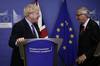 Boris Johnson, primer ministro británico y Jean-Claude Juncke, presidente de la Comisión Europea, durante una conferencia de prensa en la Cumbre de la Unión Europea, ayer, en Bruselas.
· Foto: Kenzo Tribouillard / AFP Boris Johnson, primer ministro británico y Jean-Claude Juncke, presidente de la Comisión Europea, durante una conferencia de prensa en la Cumbre de la Unión Europea, ayer, en Bruselas.
· Foto: Kenzo Tribouillard / AFP