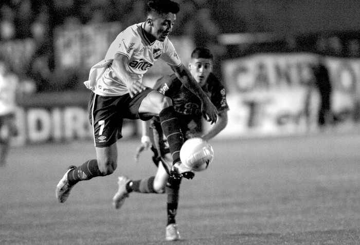 Kevin Ramírez, de Nacional, durante el partido con Rampla Juniors, el sábado. Foto: Iván Franco