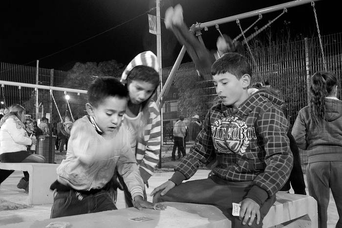 Inauguración de la plaza Alba Roballo, ayer, en el barrio Bella Italia. Foto:Pablo Vignali