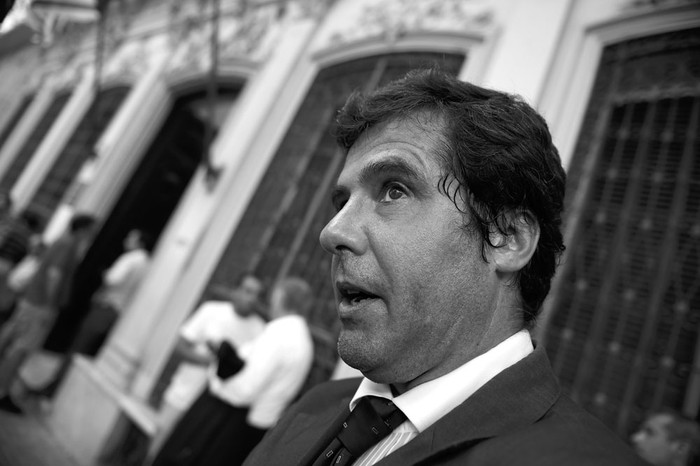 Ricardo Rachetti, ayer, en la Casa del Partido Colorado. Foto: Nicolás Celaya