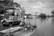 Inundación en la ciudad de Salto, ayer.Foto: Vicente Massarino, Diario El Pueblo de Salto
