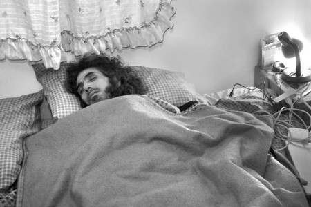 Jihad Diyab, el 11 de setiembre, durante la huelga de hambre. Foto: Federico Gutiérrez Jihad Diyab, el 11 de setiembre, durante la huelga de hambre. Foto: Federico Gutiérrez