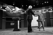 Donald Trump y Hillary Clinton durante el debate presidencial en la Universidad Hofstra, ayer, en Nueva York. Foto: Joe Raedle, AFP