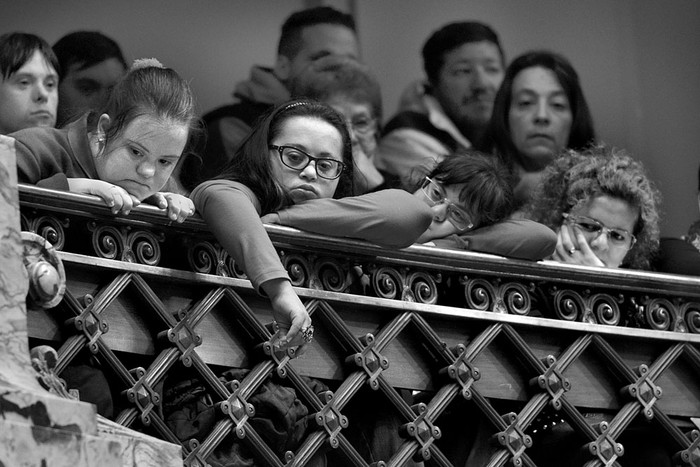 Barra de la Cámara de Diputados durante la sesión de ayer. Foto. Pablo Vignali