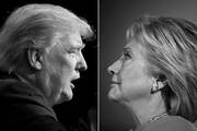 Donald Trump en Cleveland, Ohio, el 22 de octubre de 2016, y Hillary Clinton en Manchester, New Hampshire, el 6 de noviembre de 2016. Fotos: Jay Laprete y Brendan Smialowski, AFP