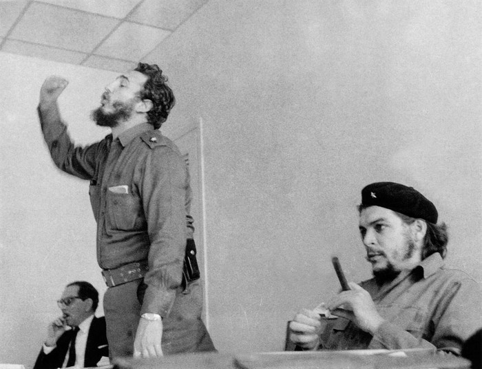 Fidel Castro y  Ernesto Che Guevara en La Habana. Foto: s/d de autor, archivo del Concejo de Estado de Cuba, AFP